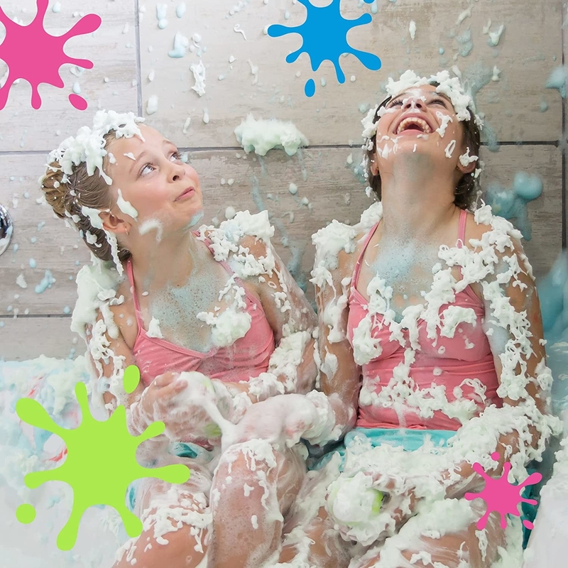 85g友好的な多色刷りのBathの泡のスプレーのブリキ物質的なEco