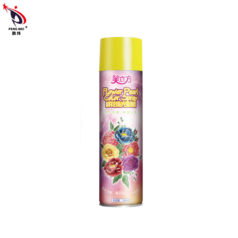 MSDS 350mlの花の真珠色のスプレー、花のためのブリキのペンキのスプレー