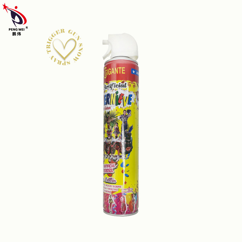 Ecoの友好的で白い制動機銃の人工的な雪のスプレー屋外党装飾1200ml