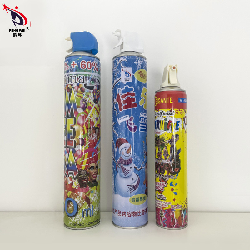 Ecoの友好的で白い制動機銃の人工的な雪のスプレー屋外党装飾1200ml