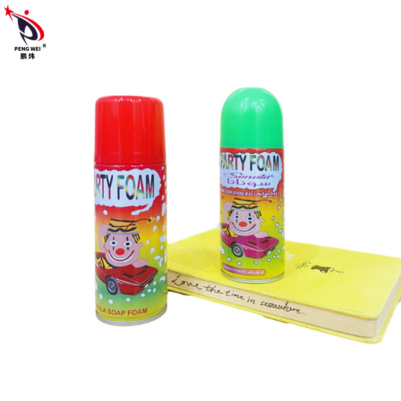 OEM 人工色スノースプレー 泡 200ml レモン香水