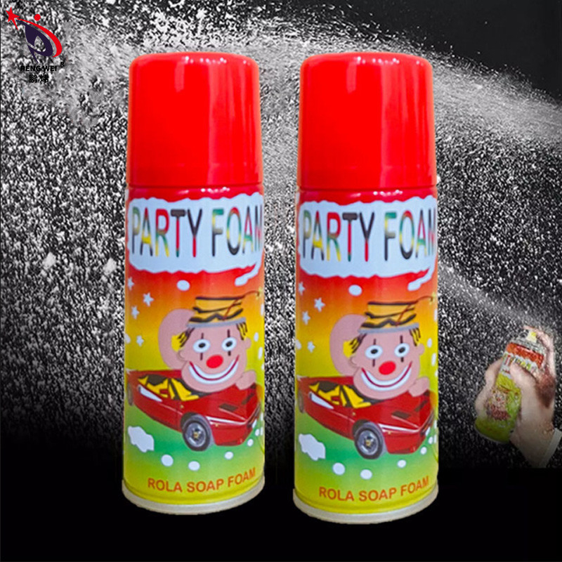OEM 人工色スノースプレー 泡 200ml レモン香水