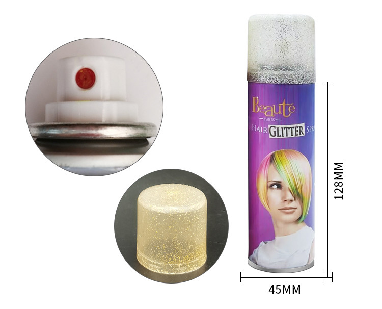 ライトホルダー付きのカラフルな150ml ヘア・グリッタースプレー ヘアスタイリング MSDS